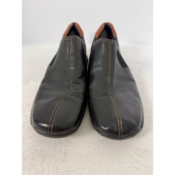 Cole Haan Other - Cole Haan Zeno Split Toe Slip On Loafers Mens 11.5 Black Leather Dress Shoes